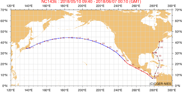 Nc Routing NC143: Routing map and graphs