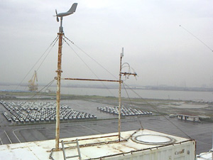 Anemometer and air sampler